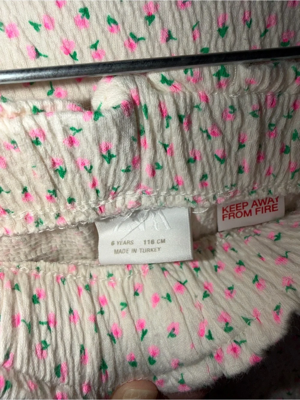 Zara Pink and Green Floral Kids Matching Set